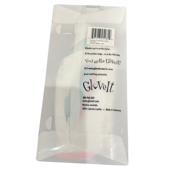 Golf Glove Glove It Coastal Prep Size Small Left 100% Calbretta Leather Washable - Picture 2 of 2